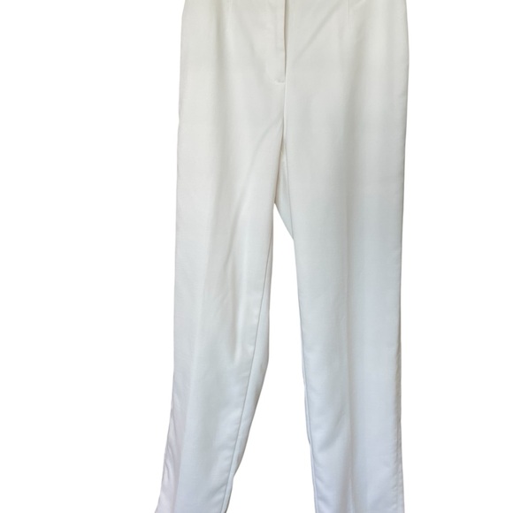 Elegant ANN TAYLOR Straight Leg Pants –Off White Lined, Size 0 - Picture 2 of 6
